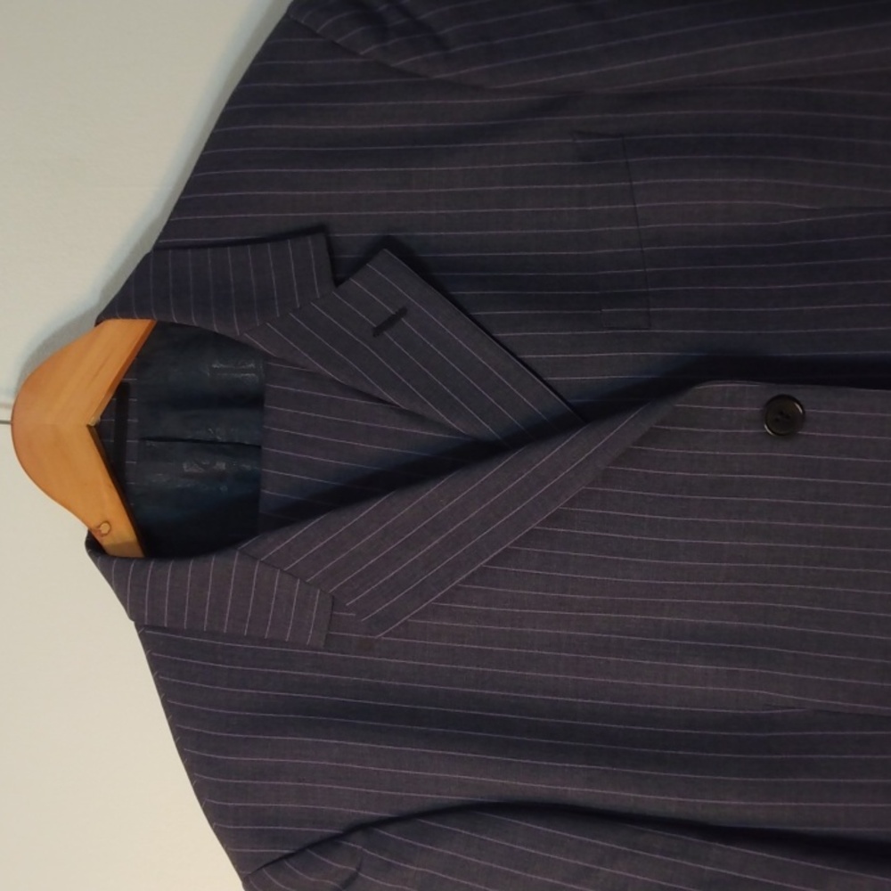 Paul Smith London Blue Wool Pinstripe Suit  42R* (Made in Portugal)